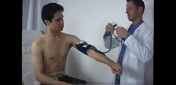  Male penis milking by gay doctor Removing my shirt, he used his